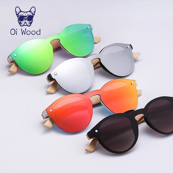 Oi Wood Polarized Bamboo Sunglasses Multi Color Uv Sun Glasses Driving Wind Lenses Trend Ladies Outdoor Personality Sunglasses 2
