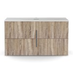 cefito vanity unit 900mm bathroom cabinet storage wall hung timber front pine