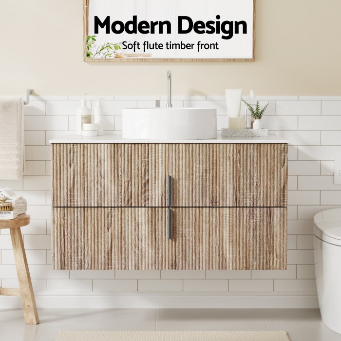 cefito vanity unit 900mm bathroom cabinet storage wall hung timber front pine cefito vanity unit 900mm bathroom cabinet storage wall hung timber front pine