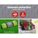 weisshorn self inflating mattress camping sleeping mat air bed pad single green