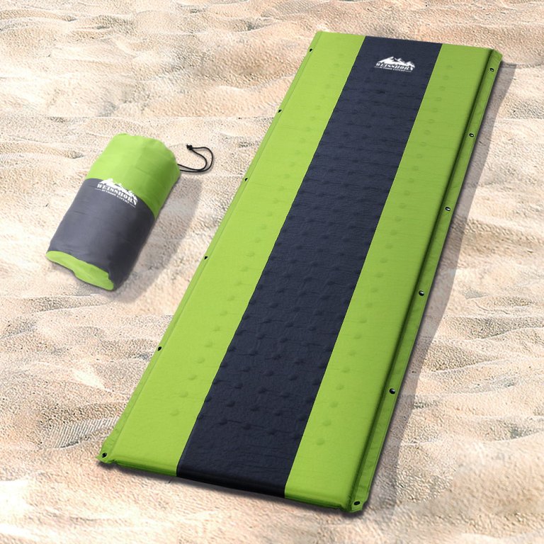 weisshorn self inflating mattress camping sleeping mat air bed pad single green