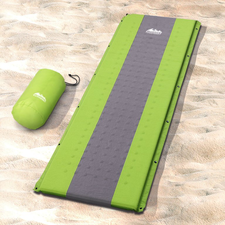 weisshorn self inflating mattress camping sleeping mat air bed pad single green