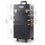 embellir makeup case beauty trolley cosmetic organiser box travel wheels gold embellir makeup case beauty trolley cosmetic organiser box travel wheels gold
