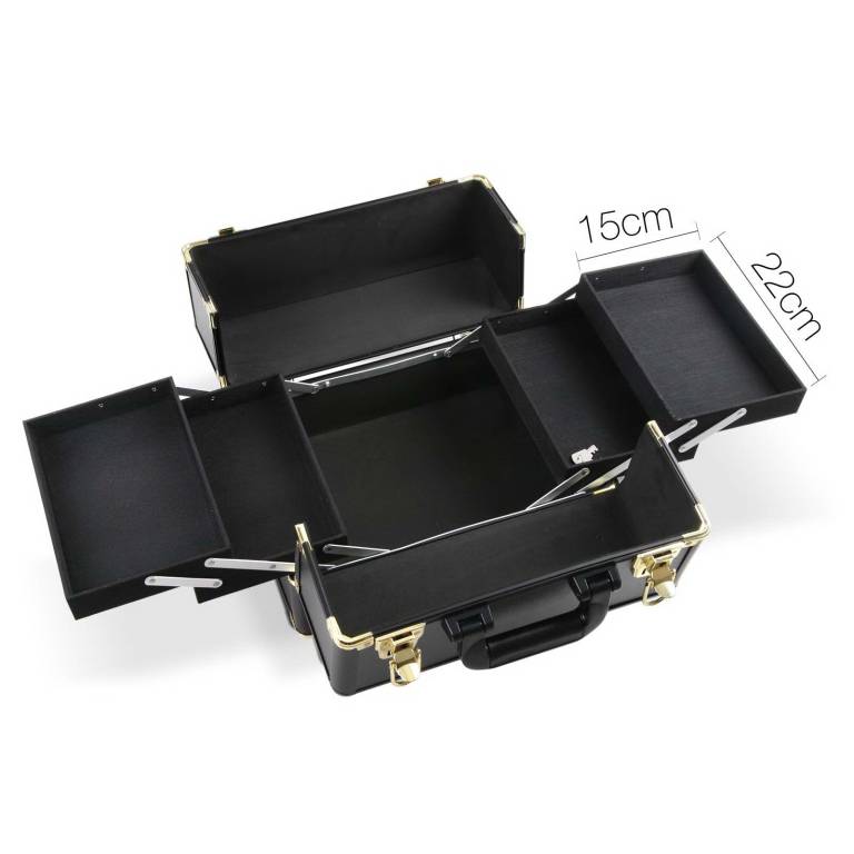 embellir makeup case beauty trolley cosmetic organiser box travel wheels gold embellir makeup case beauty trolley cosmetic organiser box travel wheels gold