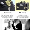 embellir makeup case beauty trolley cosmetic organiser box travel wheels gold