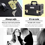 embellir makeup case beauty trolley cosmetic organiser box travel wheels gold embellir makeup case beauty trolley cosmetic organiser box travel wheels gold