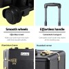 embellir makeup case beauty trolley cosmetic organiser box travel wheels gold