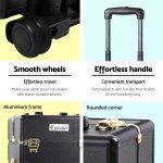 embellir makeup case beauty trolley cosmetic organiser box travel wheels gold embellir makeup case beauty trolley cosmetic organiser box travel wheels gold