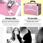 embellir makeup case beauty trolley cosmetic organiser box travel wheels pink embellir makeup case beauty trolley cosmetic organiser box travel wheels pink
