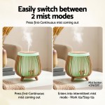 devanti ultrasonic aroma diffuser aromatherapy 140ml led lights iron humidifier forest deep wood