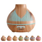 devanti ultrasonic aroma diffuser aromatherapy 400ml led lights iron humidifier forest light wood grain devanti ultrasonic aroma diffuser aromatherapy 400ml led lights iron humidifier forest light wood grain
