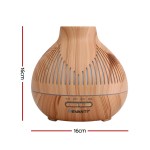 devanti ultrasonic aroma diffuser aromatherapy 400ml led lights iron humidifier forest light wood grain devanti ultrasonic aroma diffuser aromatherapy 400ml led lights iron humidifier forest light wood grain