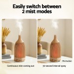 devanti ultrasonic aroma diffuser aromatherapy 200ml led lights iron humidifier forest light wood grain devanti ultrasonic aroma diffuser aromatherapy 200ml led lights iron humidifier forest light wood grain