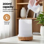 devanti ultrasonic aroma diffuser aromatherapy 200ml led lights iron humidifier forest light wood grain devanti ultrasonic aroma diffuser aromatherapy 200ml led lights iron humidifier forest light wood grain