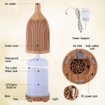 devanti ultrasonic aroma diffuser aromatherapy 200ml led lights iron humidifier forest light wood grain devanti ultrasonic aroma diffuser aromatherapy 200ml led lights iron humidifier forest light wood grain