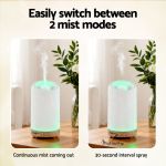 devanti ultrasonic aroma diffuser aromatherapy 200ml led lights iron humidifier forest devanti ultrasonic aroma diffuser aromatherapy 200ml led lights iron humidifier forest