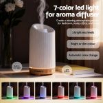 devanti ultrasonic aroma diffuser aromatherapy 200ml led lights iron humidifier forest devanti ultrasonic aroma diffuser aromatherapy 200ml led lights iron humidifier forest