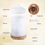 devanti ultrasonic aroma diffuser aromatherapy 200ml led lights iron humidifier forest devanti ultrasonic aroma diffuser aromatherapy 200ml led lights iron humidifier forest