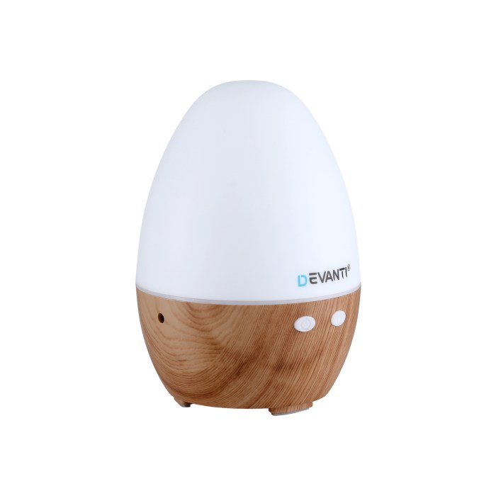 devanti ultrasonic aroma diffuser aromatherapy 130ml led lights iron humidifier forest