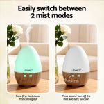 devanti ultrasonic aroma diffuser aromatherapy 130ml led lights iron humidifier forest devanti ultrasonic aroma diffuser aromatherapy 130ml led lights iron humidifier forest