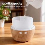 devanti ultrasonic aroma diffuser aromatherapy 130ml led lights iron humidifier forest devanti ultrasonic aroma diffuser aromatherapy 130ml led lights iron humidifier forest