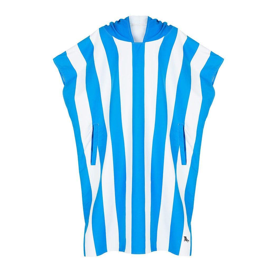 dock & bay adult poncho hooded towel | cabana collection | bondi blue s