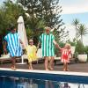 dock & bay adult poncho hooded towel | cabana collection | bondi blue s