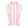 dock & bay adult poncho hooded towel | cabana collection | malibu pink s