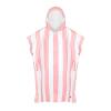 dock & bay adult poncho hooded towel | cabana collection | malibu pink s