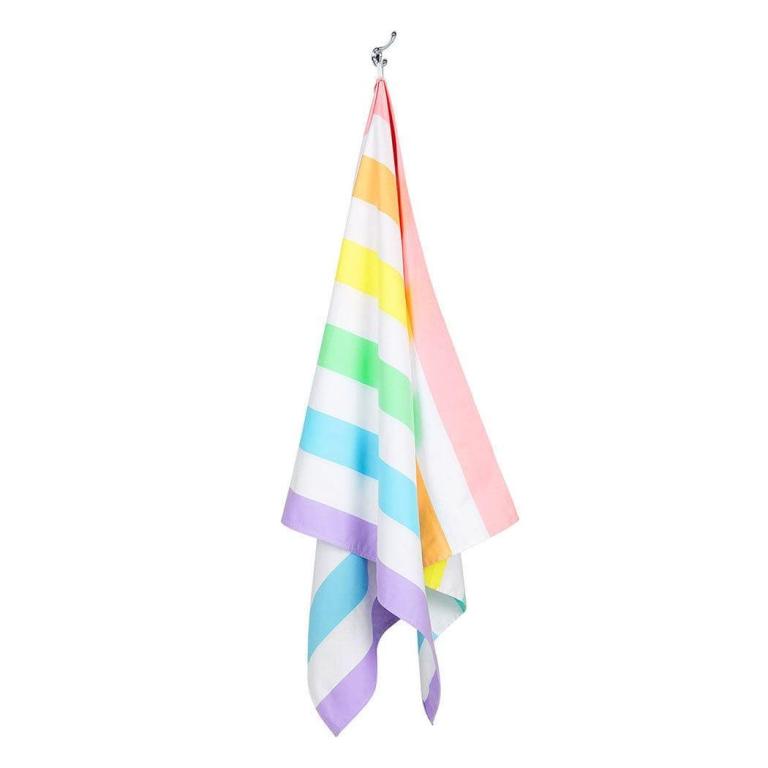 dock & bay beach towel cabana collection l | quick dry | unicorn waves