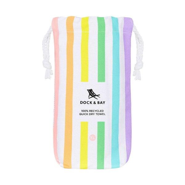 dock & bay beach towel cabana collection xl | quick dry | unicorn waves