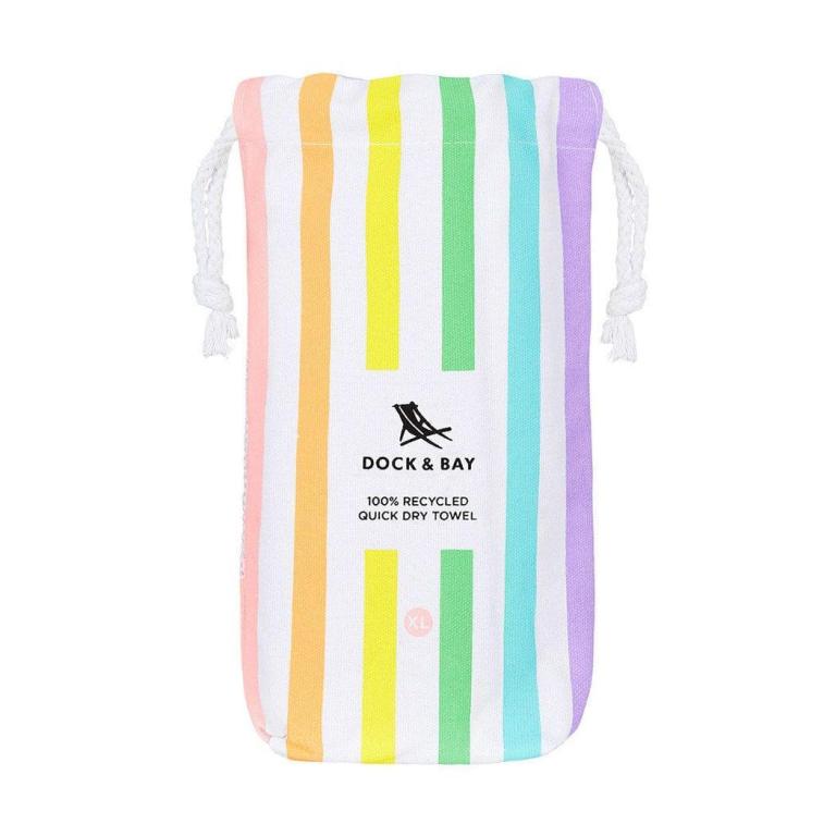 dock & bay beach towel cabana collection xl | quick dry | unicorn waves