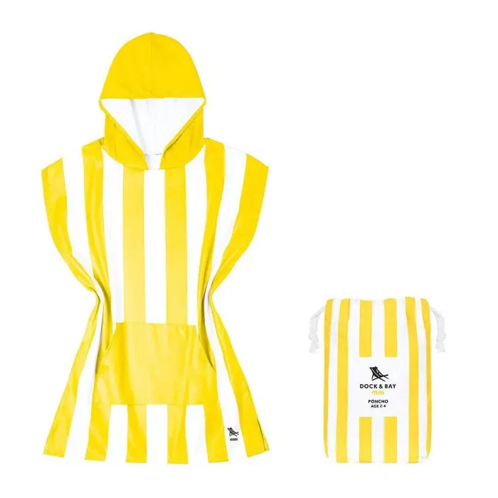 dock and bay kids poncho hooded towel mini cabana collection boracay yellow lupipop 1.jpg