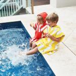 dock & bay kids poncho hooded towel mini cabana collection boracay yellow xs (2 4yrs)