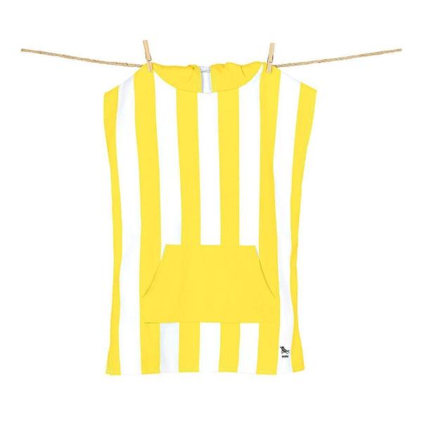 dock & bay kids poncho hooded towel mini cabana collection boracay yellow xs (2 4yrs)