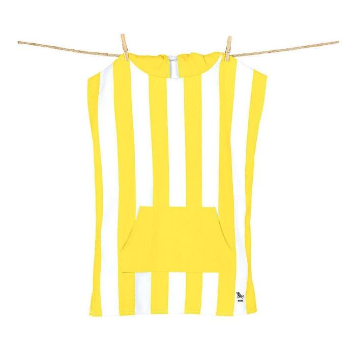 dock & bay kids poncho hooded towel mini cabana collection boracay yellow xs (2 4yrs)
