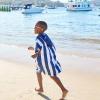 dock & bay kids poncho hooded towel mini cabana collection whitsunday blue xs (2 4yrs)