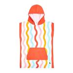 dock & bay kids poncho hooded towel squiggle face m (7 10yrs) dock & bay kids poncho hooded towel squiggle face m (7 10yrs)