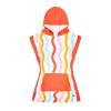 dock & bay kids poncho hooded towel squiggle face m (7 10yrs)