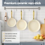 5 star chef frying pan 3pcs shades frypan set ceramic coating multi colour 5 star chef frying pan 3pcs shades frypan set ceramic coating multi colour