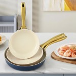 5 star chef frying pan 3pcs shades frypan set ceramic coating multi colour 5 star chef frying pan 3pcs shades frypan set ceramic coating multi colour