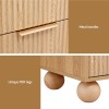 artiss rattan bedside table 2 drawers pine artiss rattan bedside table 2 drawers pine