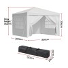 instahut gazebo 3x3 pop up marquee folding tent wedding gazebos camping outdoor canopy white