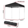 instahut gazebo 2x2m outdoor patio garden marquee shade black instahut gazebo 2x2m outdoor patio garden marquee shade black