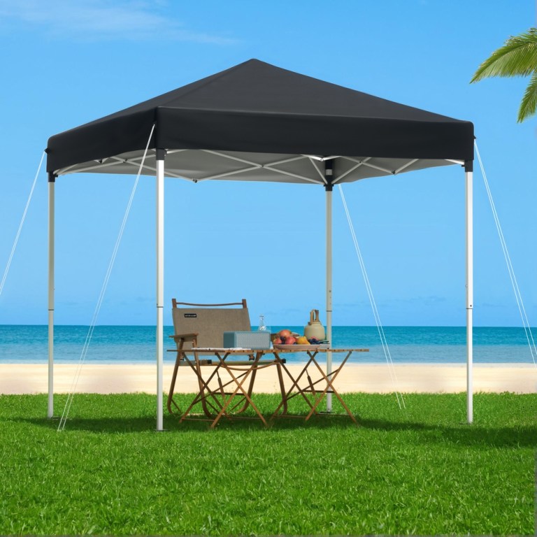 instahut gazebo 2x2m outdoor patio garden marquee shade black
