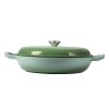 toque 3.5l enamel dutch oven pan in green colour toque 3.5l enamel dutch oven pan in green colour