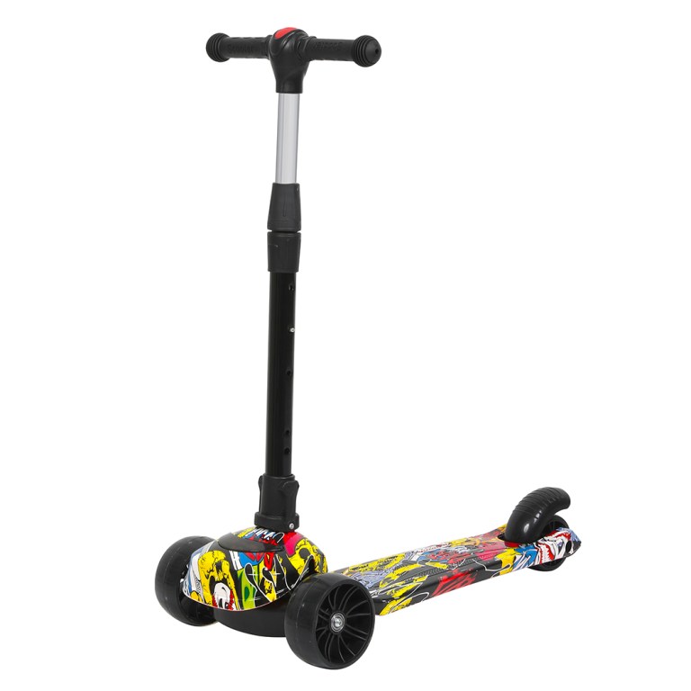 bopeep foldable kids scooter led music blue
