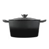 toque 4l enamel dutch oven pot in black colour toque 4l enamel dutch oven pot in black colour