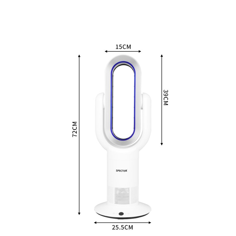 spector bladeless electric fan cooler blue spector bladeless electric fan cooler blue