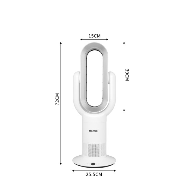 spector bladeless fan electric cooler silver